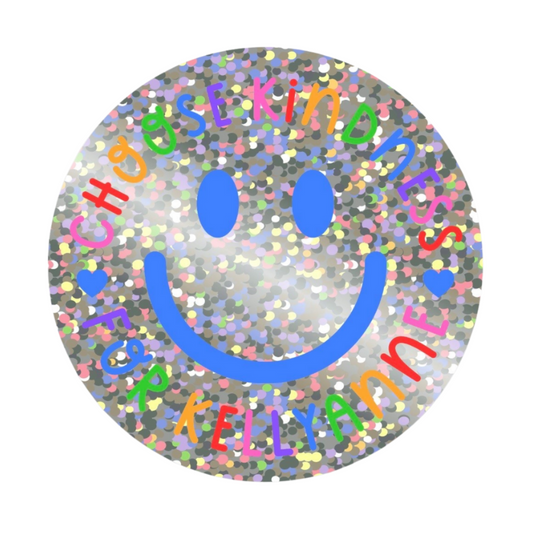 Kindness Rainbow Glitter Sticker