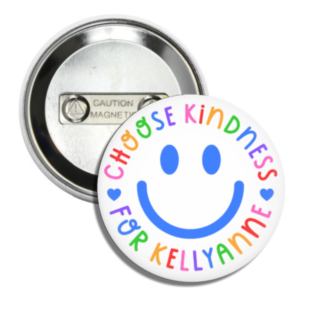 Kindness Rainbow Magnet Button – Kindness 4 Kellyanne