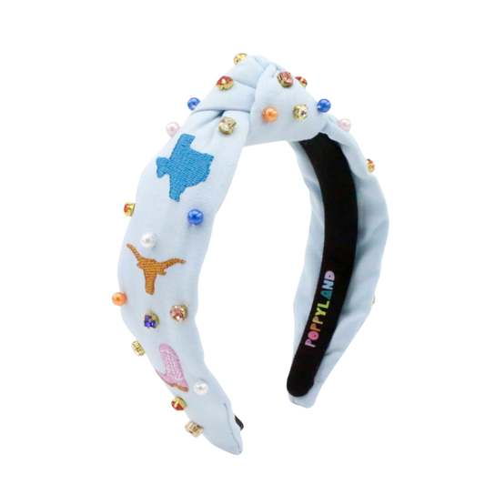 PRE-ORDER: Poppyland | KEL God Bless Texas Headband