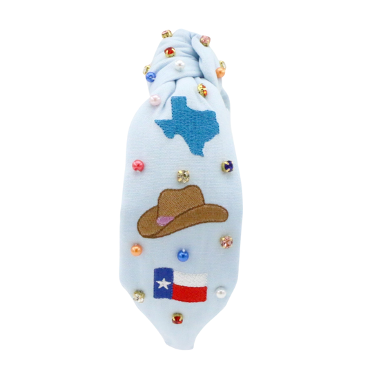 PRE-ORDER: Poppyland | KEL God Bless Texas Headband